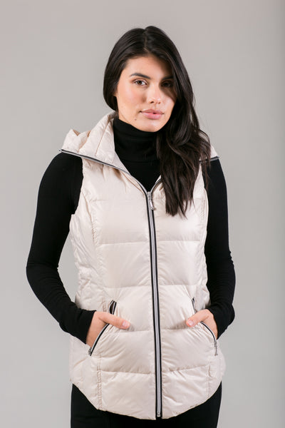 Short Hooded Quilted Vest