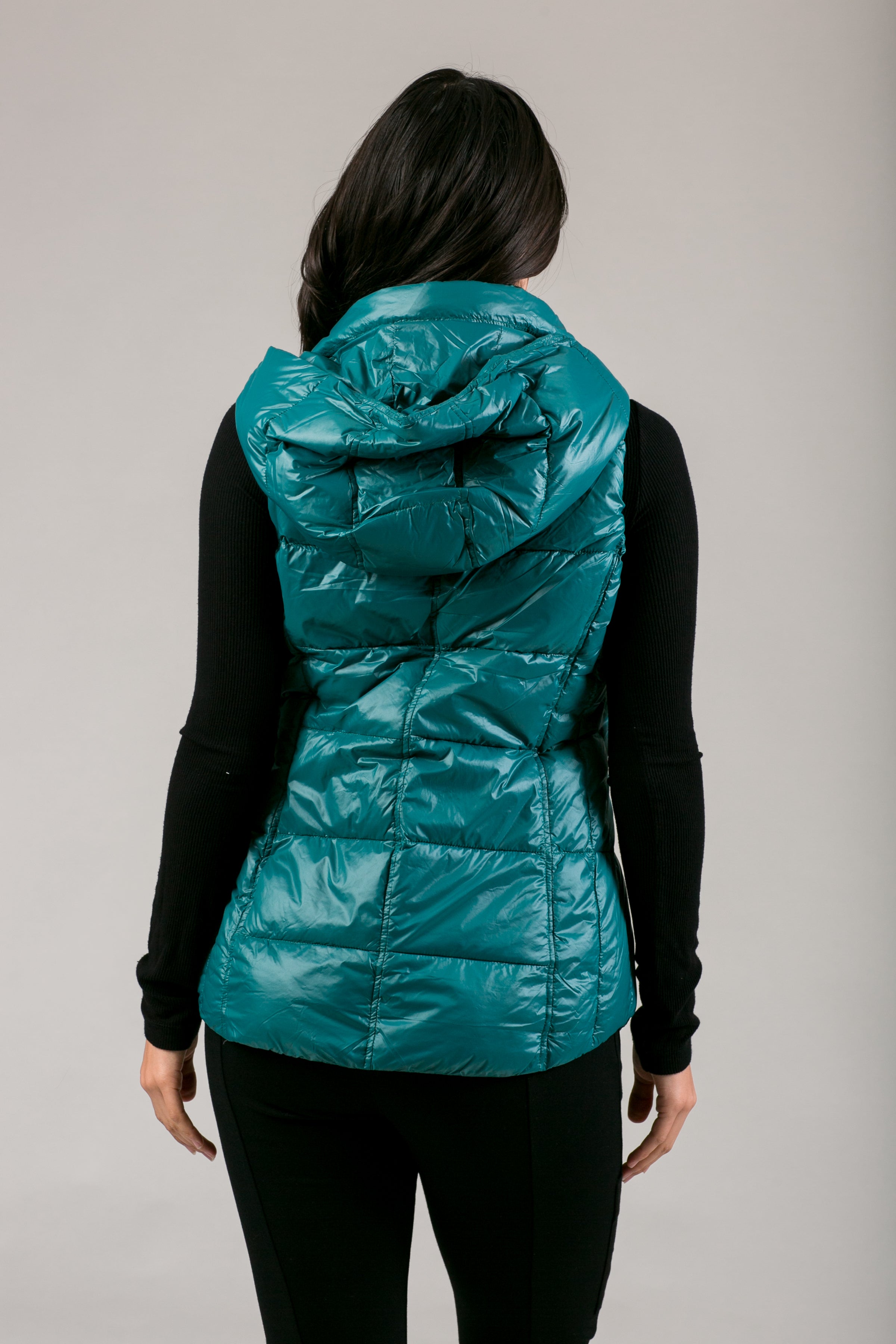 Green hooded vest cheap