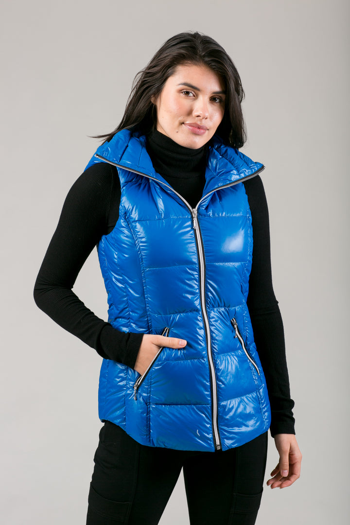 Short Hooded Quilted Vest