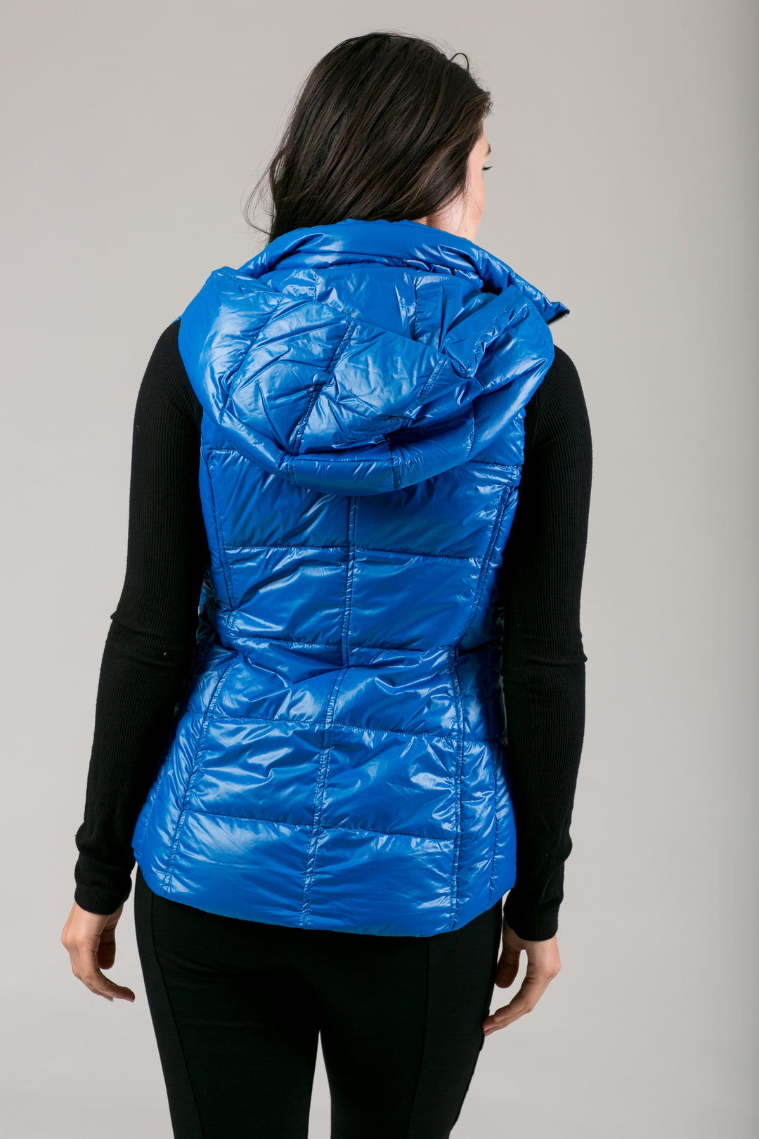 Short Hooded Quilted Vest