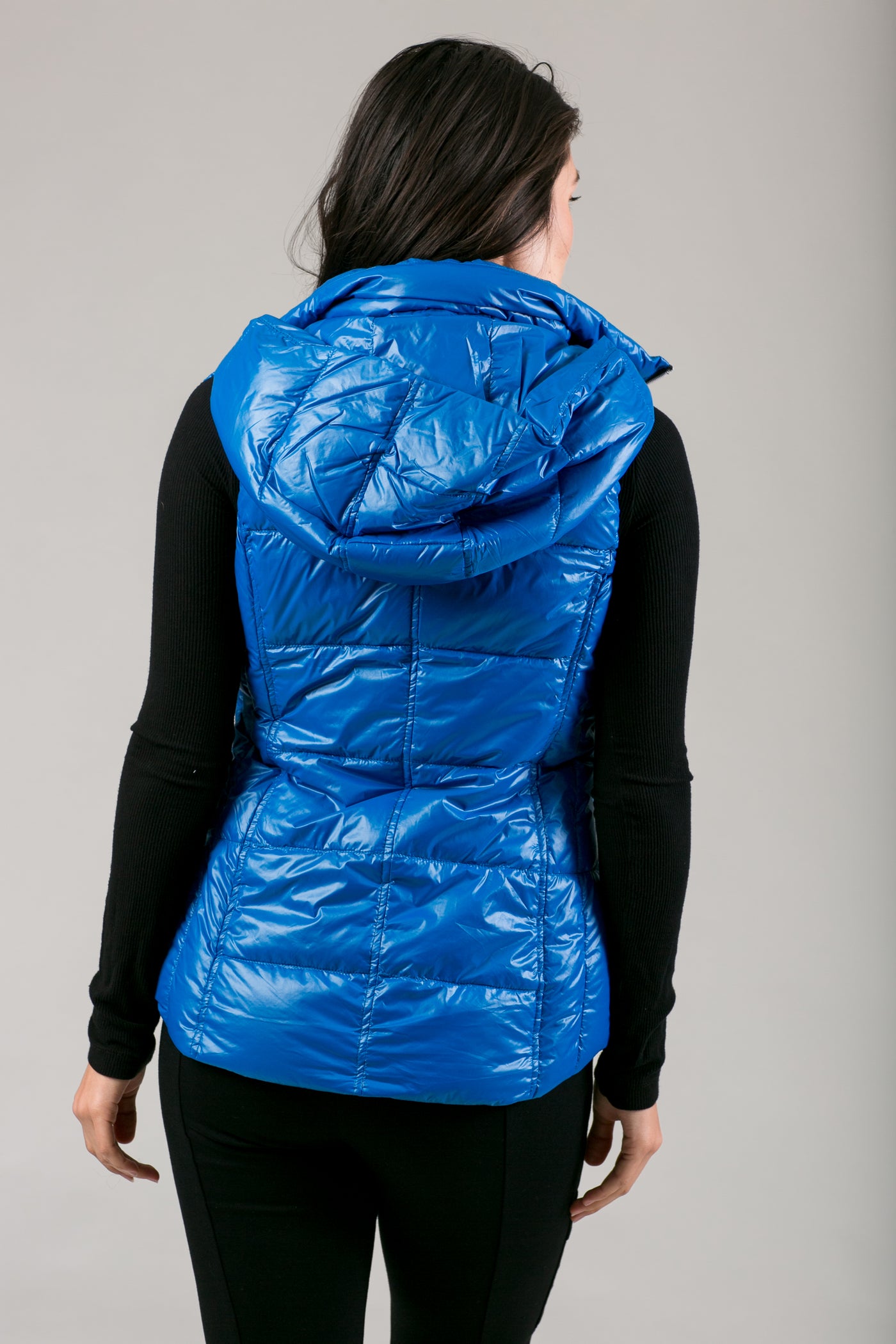 Short Hooded Quilted Vest