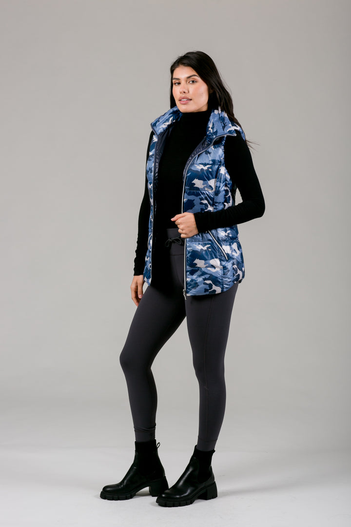 Short Hooded Quilted Vest