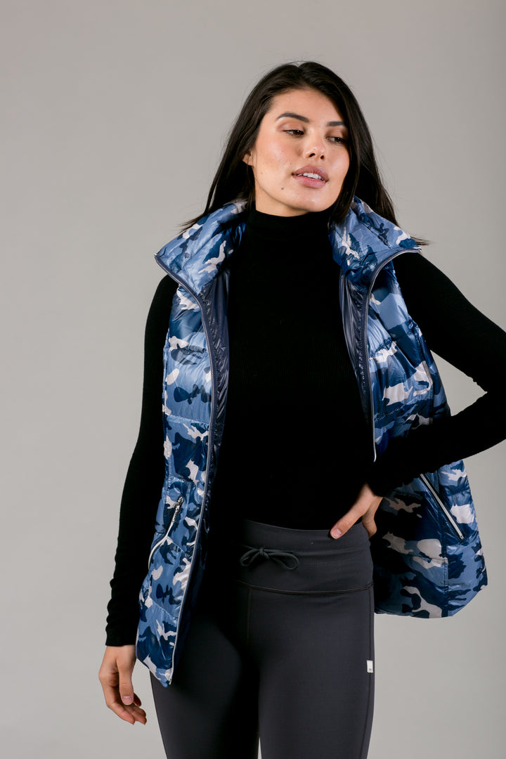 Short Hooded Quilted Vest
