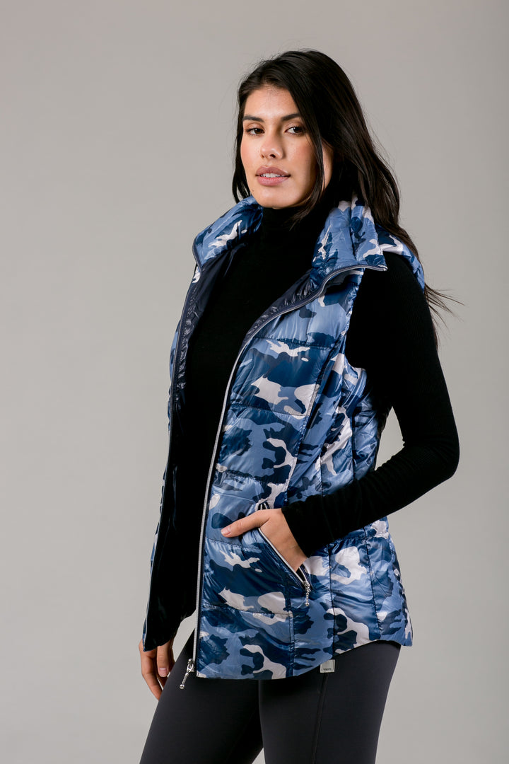 Short Hooded Quilted Vest