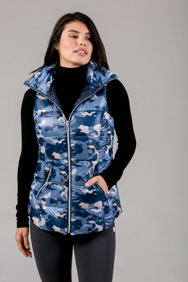 Short Hooded Quilted Vest