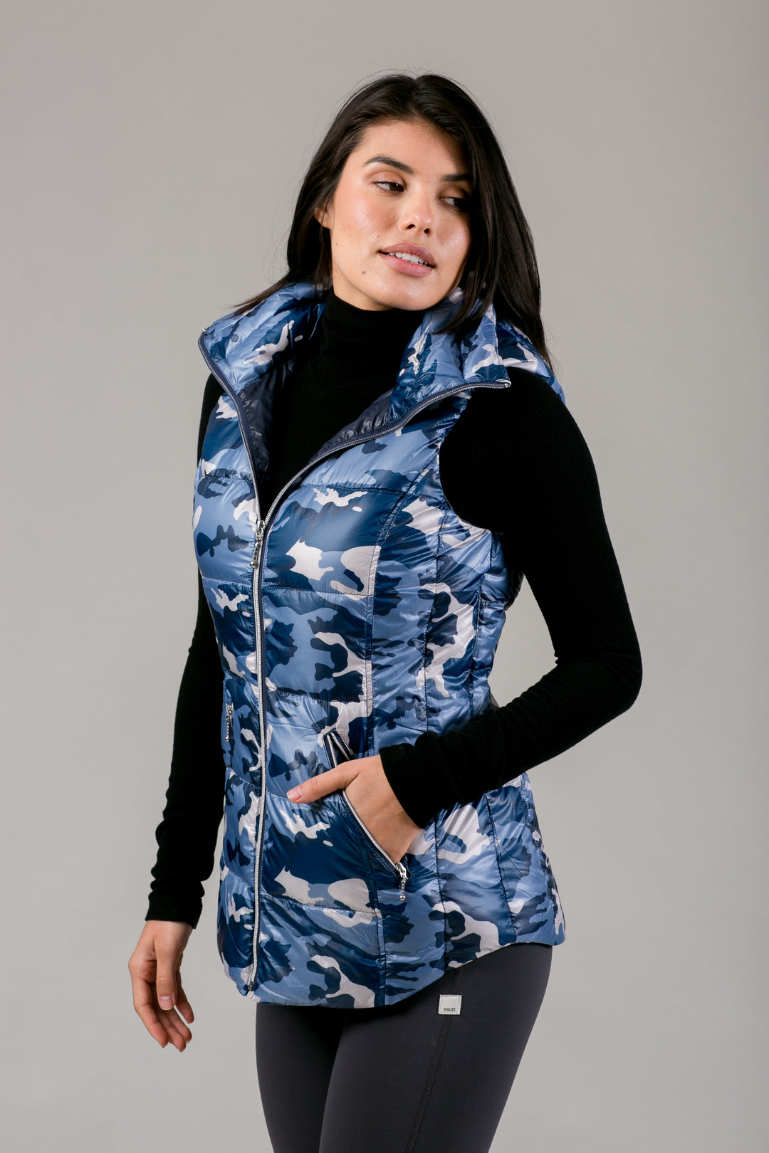 Short Hooded Quilted Vest