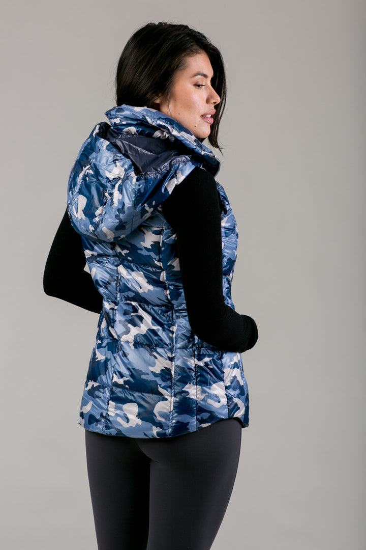 Short Hooded Quilted Vest