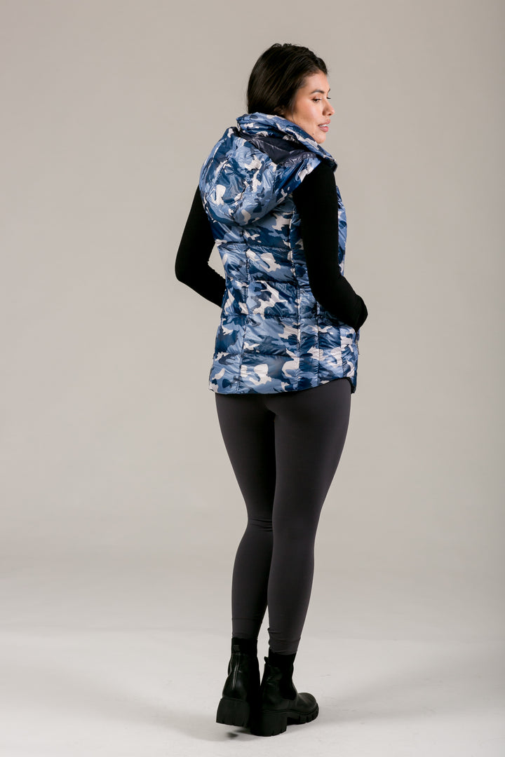 Short Hooded Quilted Vest