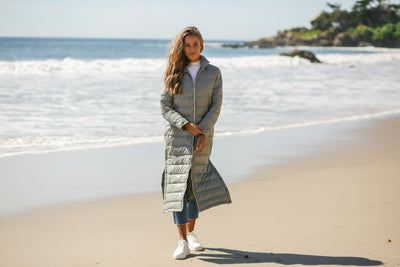 Quilted Nylon Duster Jacket