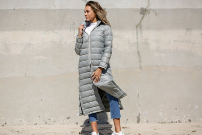 Quilted Nylon Duster Jacket
