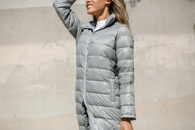 Quilted Nylon Duster Jacket