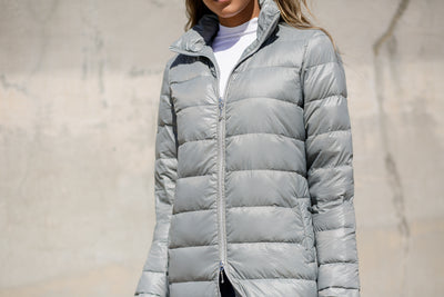 Quilted Nylon Duster Jacket