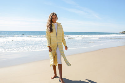 Quilted Nylon Duster Jacket