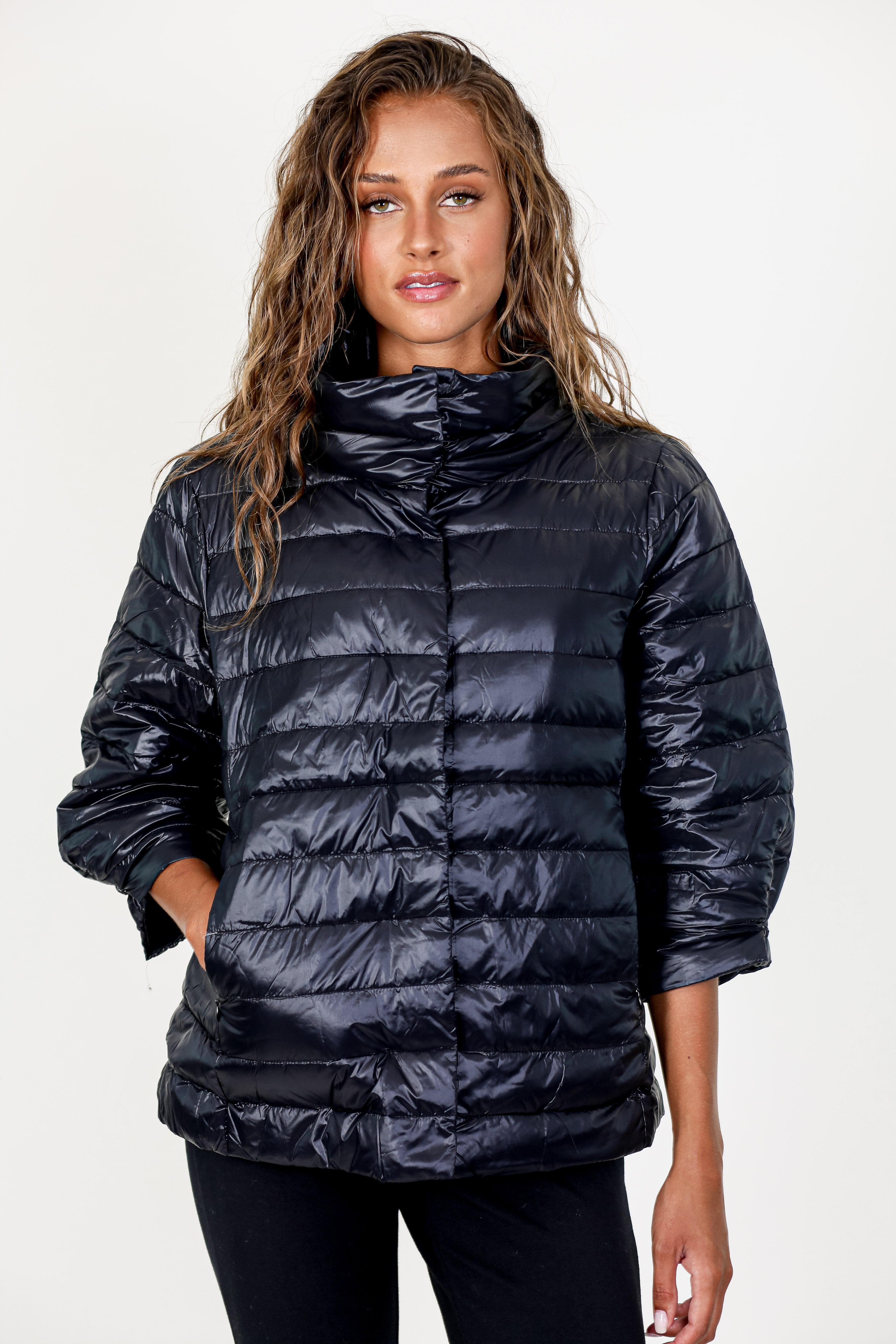 Crop Sleeve Puffer Jacket MyAnorak