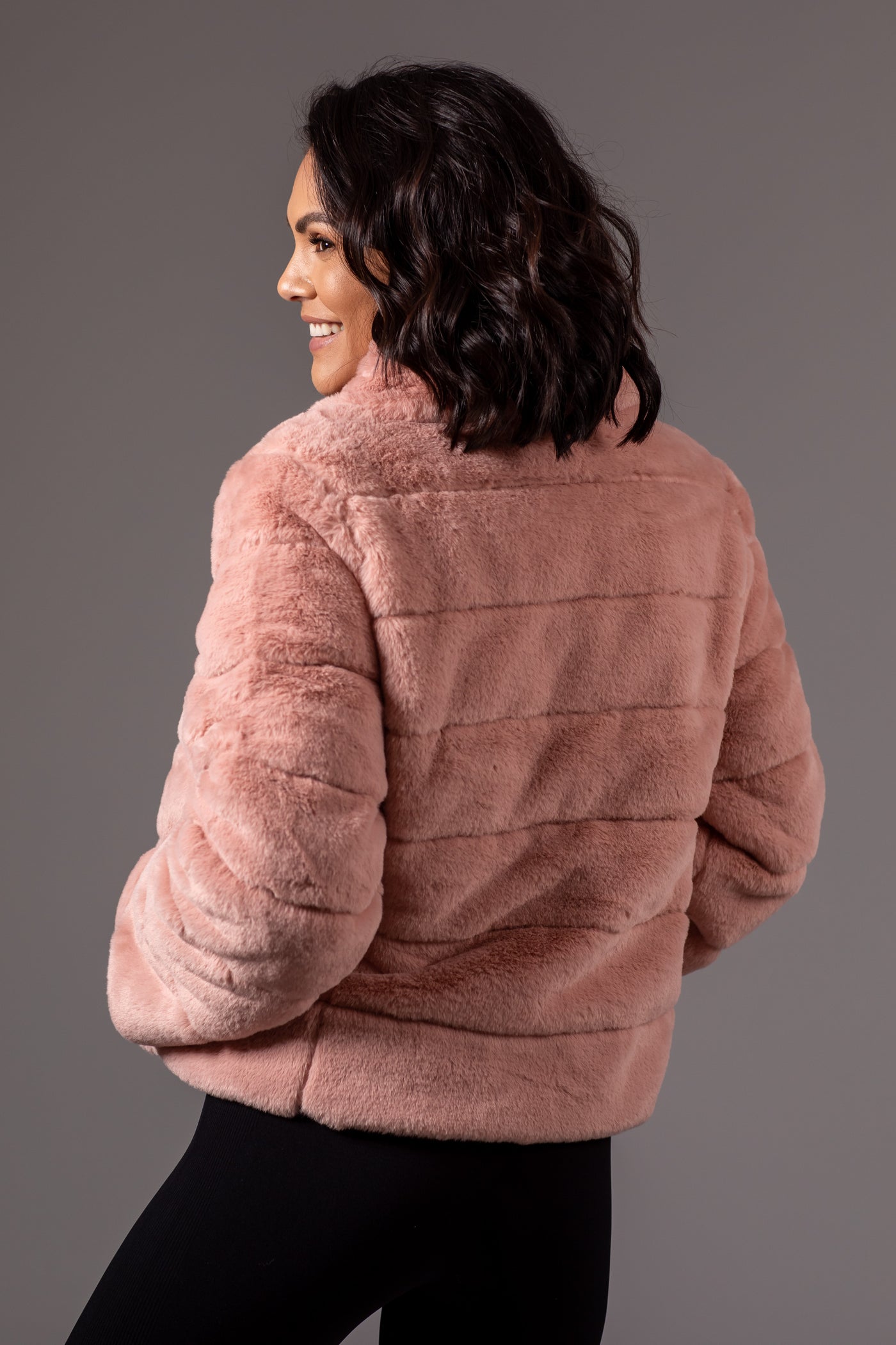 Cozy Faux Fur Quilted Jacket