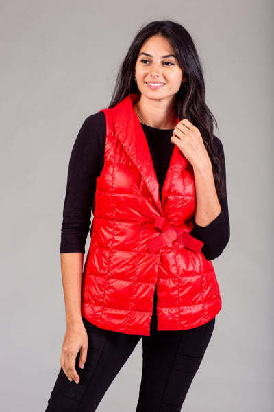 Womens Quilted Puffer Wrap Vest