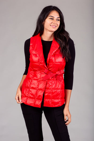 Womens Quilted Puffer Wrap Vest