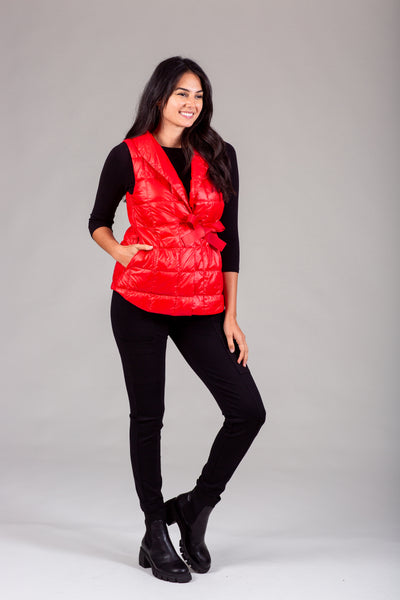 Womens Quilted Puffer Wrap Vest