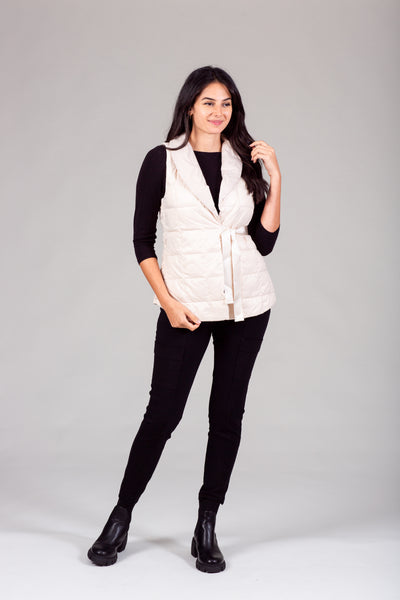 Womens Quilted Puffer Wrap Vest