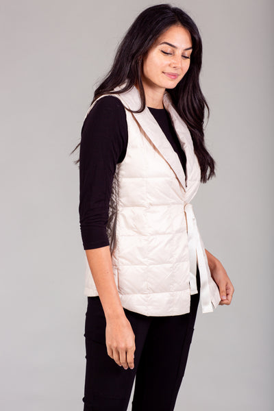 Womens Quilted Puffer Wrap Vest