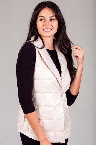 Womens Quilted Puffer Wrap Vest