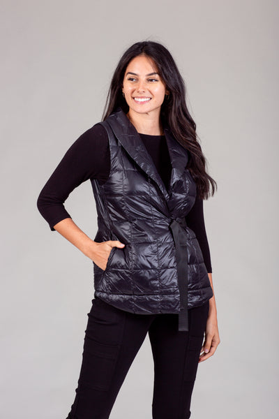 Womens Quilted Puffer Wrap Vest