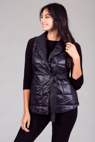 Womens Quilted Puffer Wrap Vest