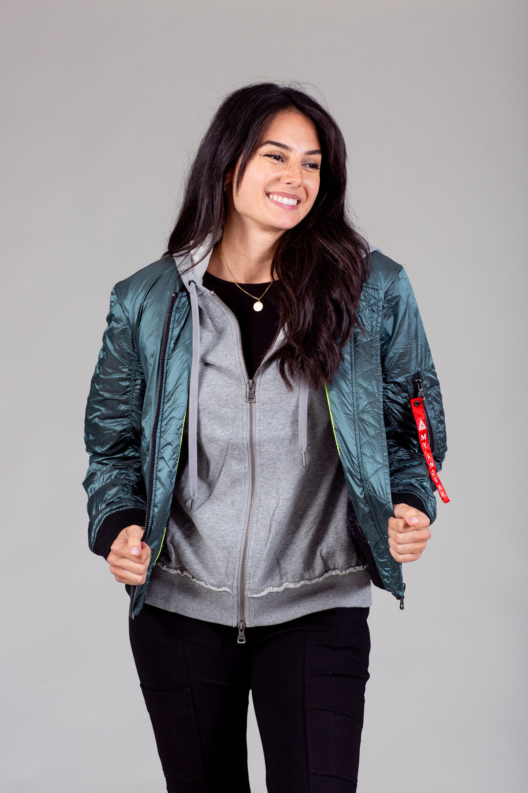 womens athletic bomber jacket