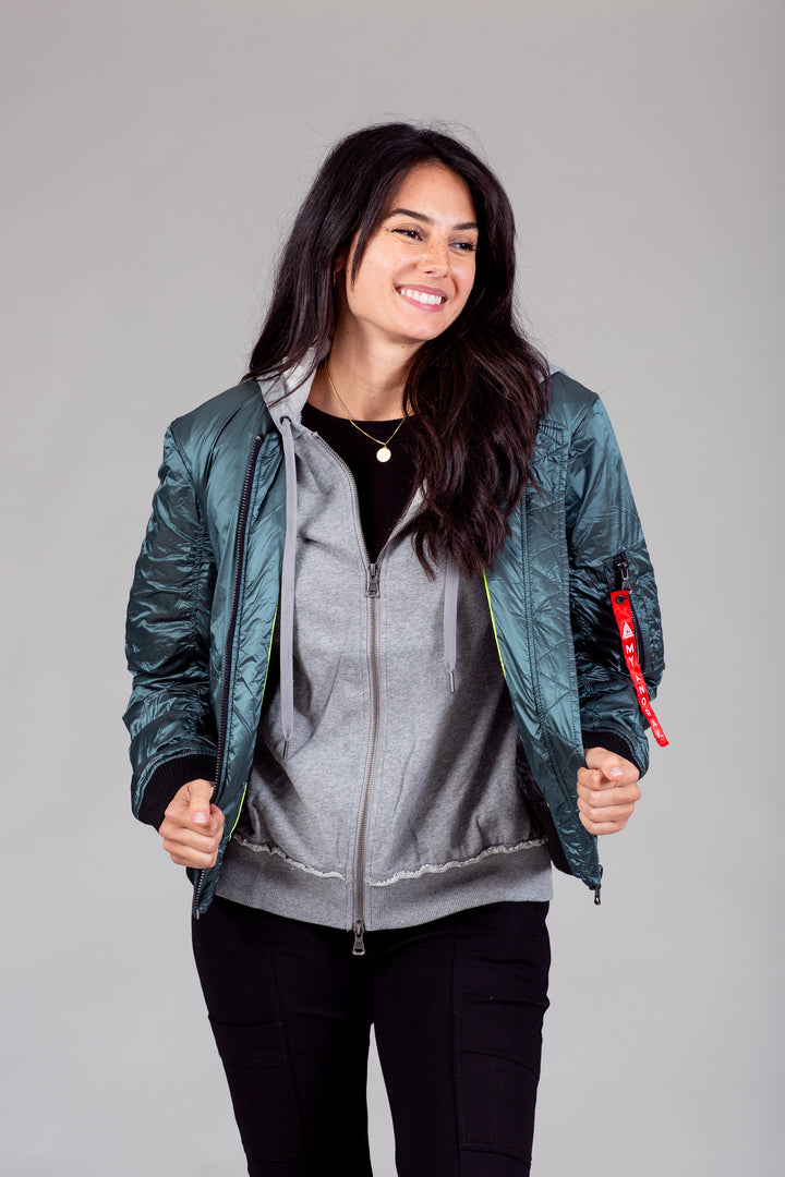 womens athletic bomber jacket