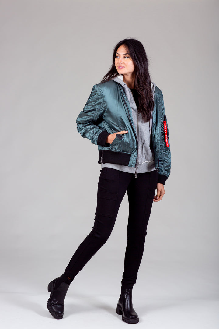 womens athletic bomber jacket