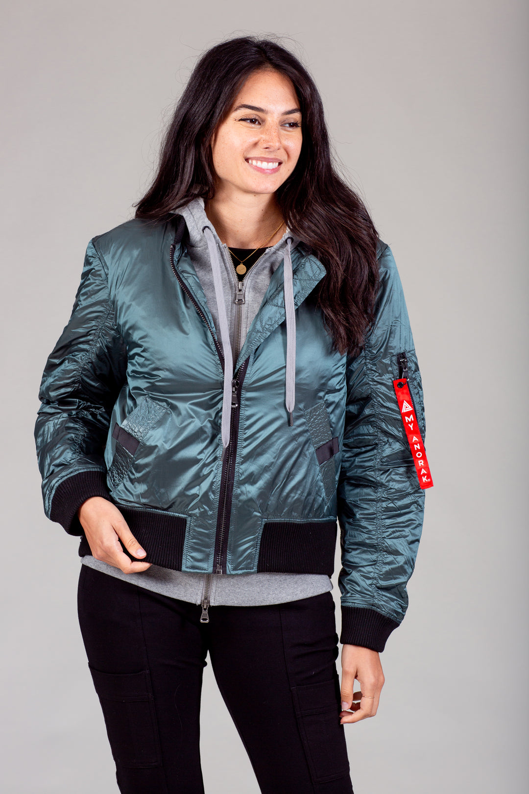 womens athletic bomber jacket