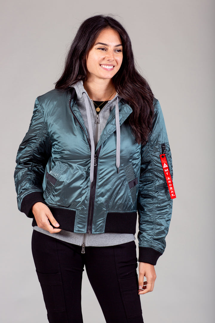 womens athletic bomber jacket