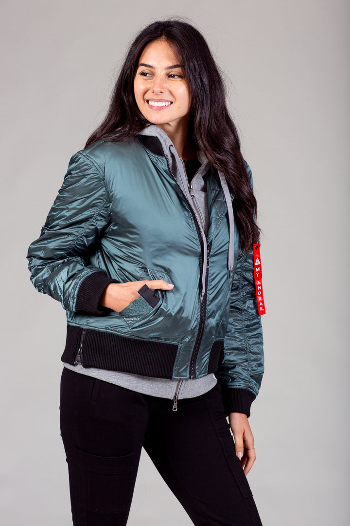 womens athletic bomber jacket