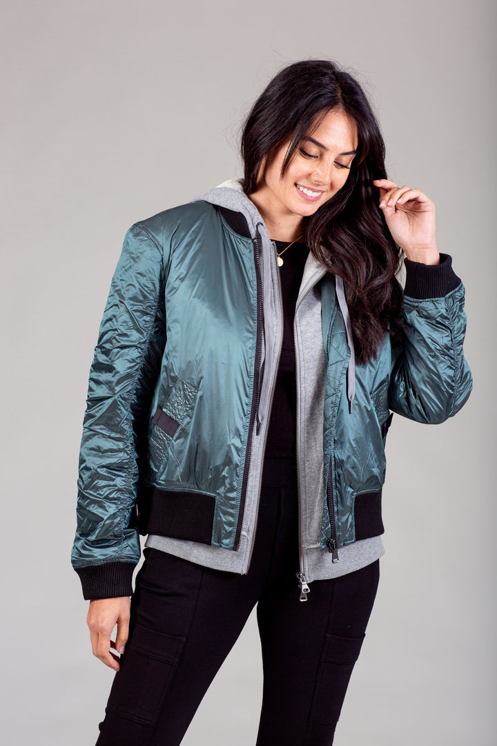 womens athletic bomber jacket