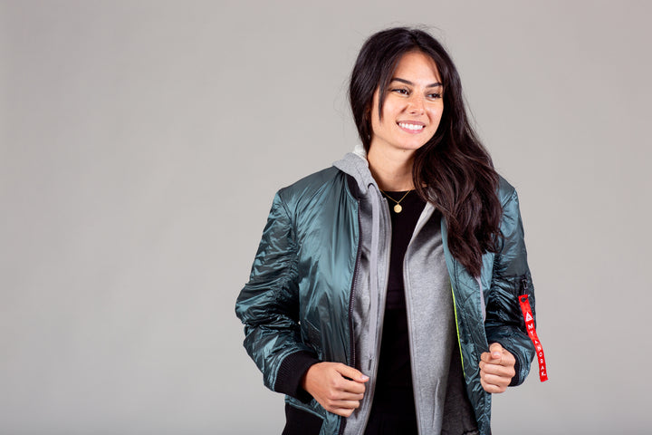 womens athletic bomber jacket