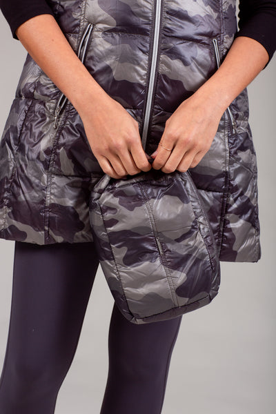 Long Printed Down Vest