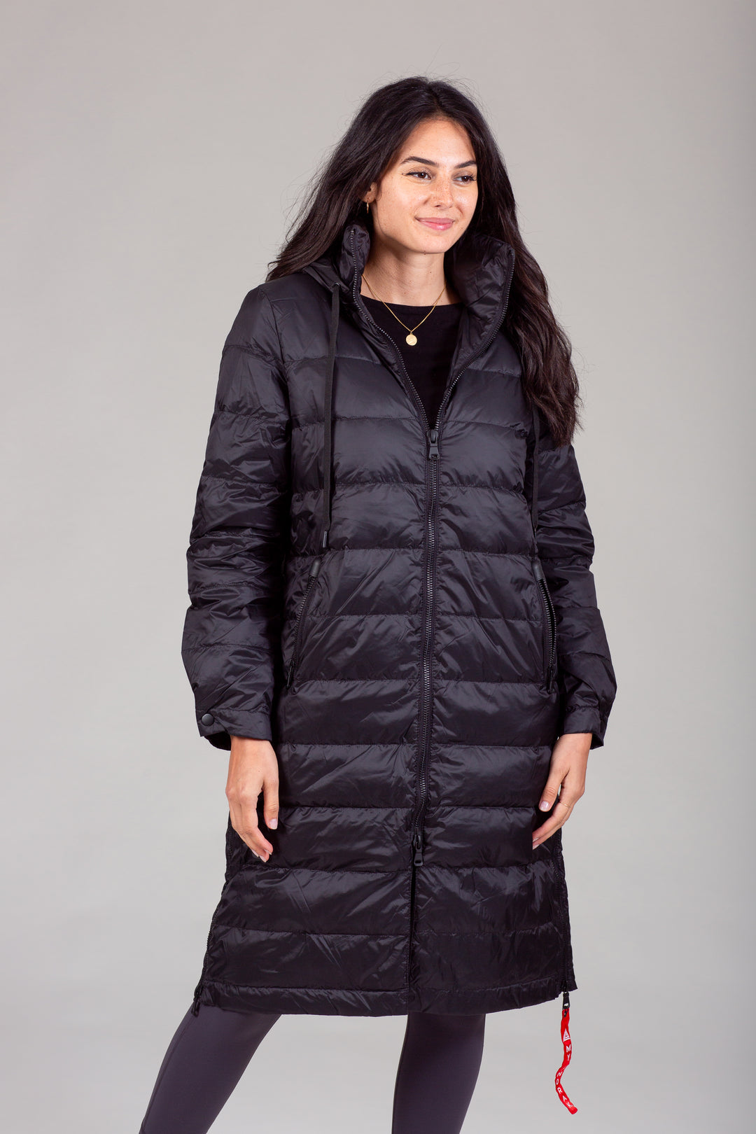 Quilted Hooded Long Puffer Coat