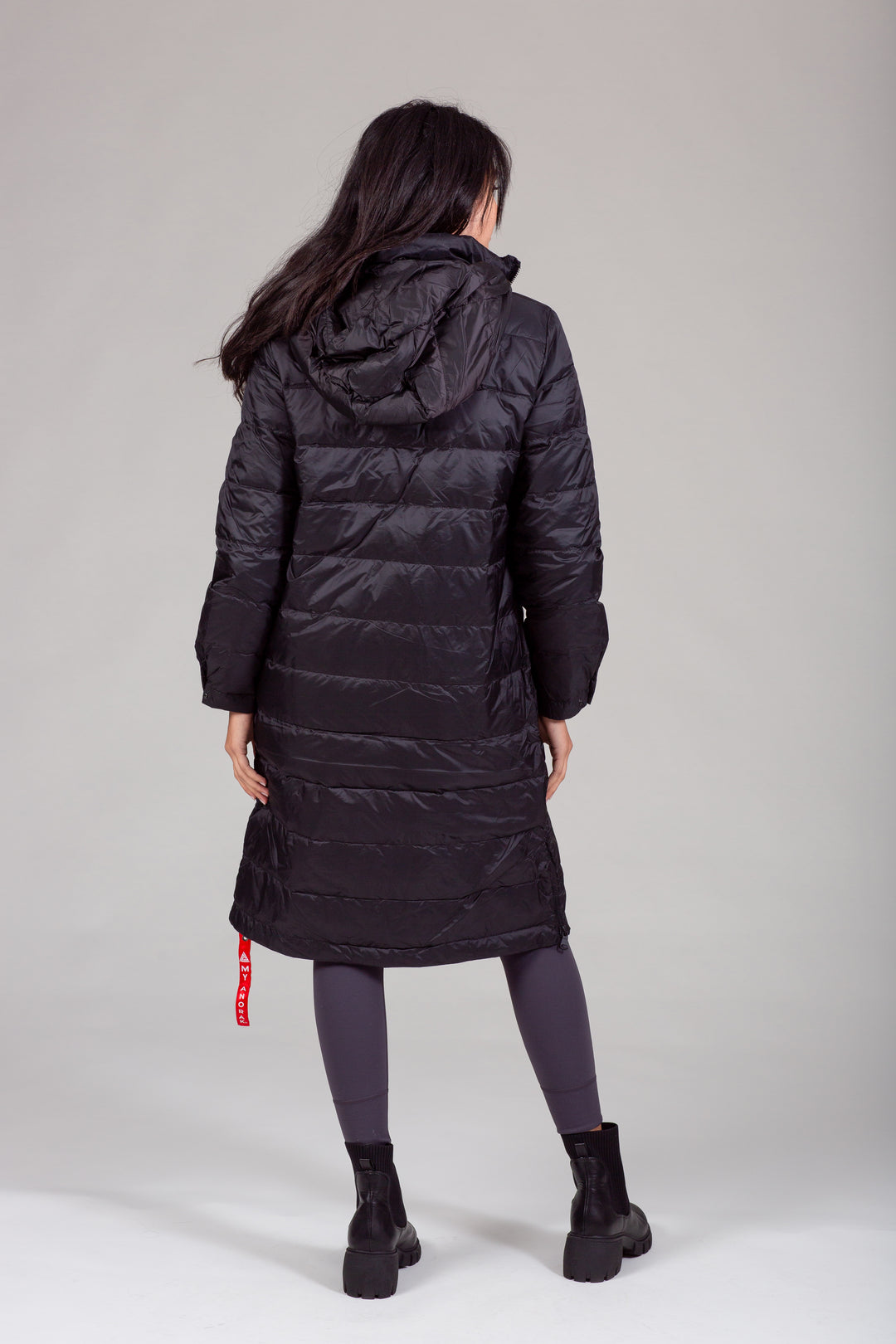 Quilted Hooded Long Puffer Coat