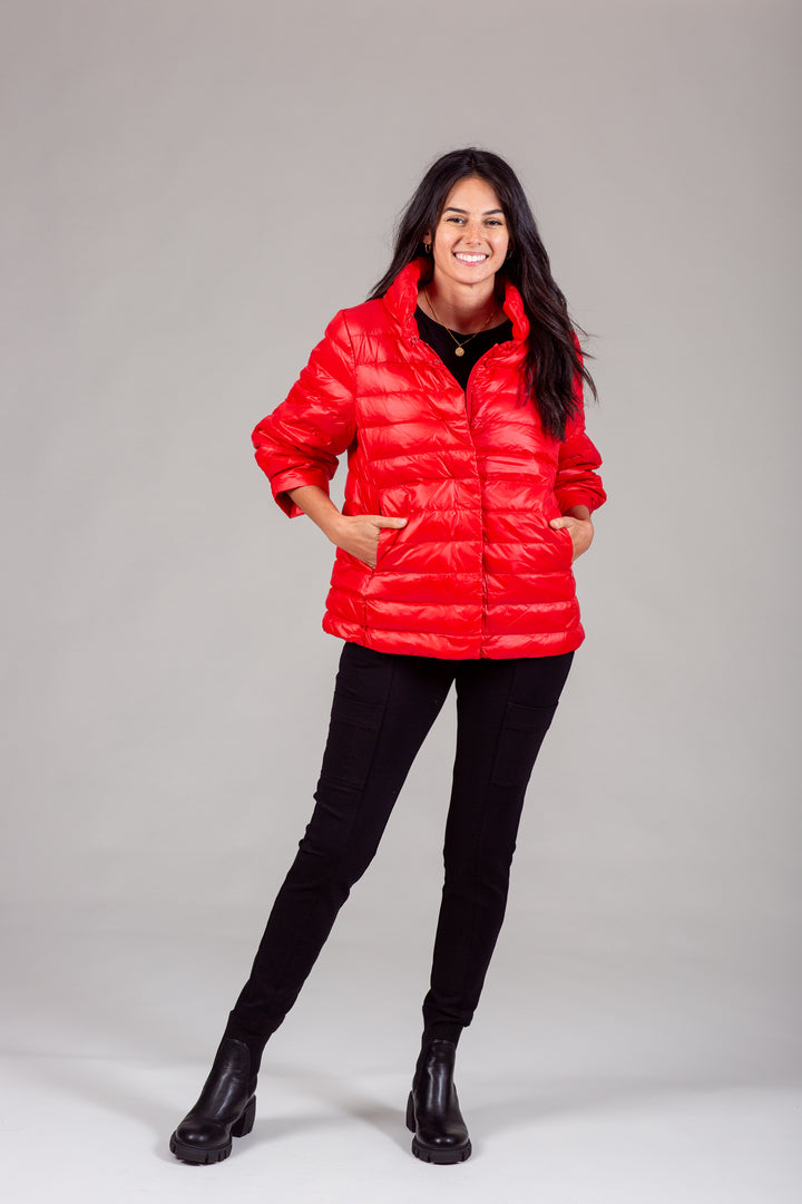 Crop Sleeve Puffer Jacket