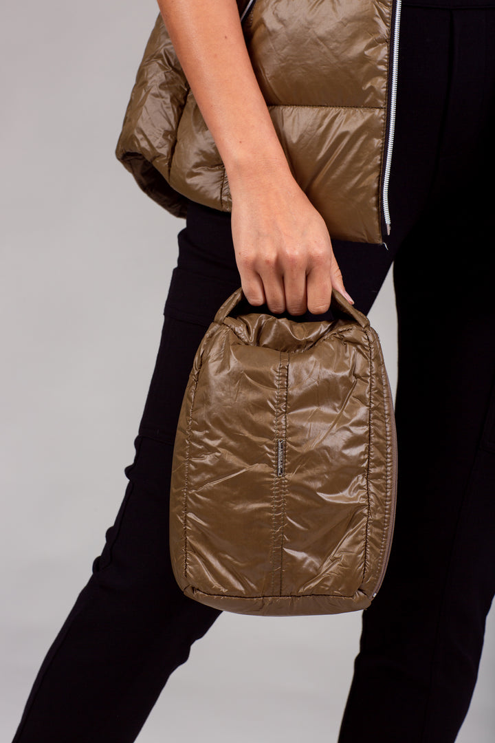 Short Hooded Quilted Vest