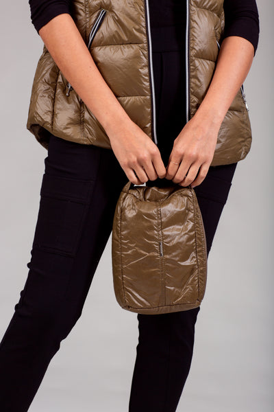 Short Hooded Quilted Vest