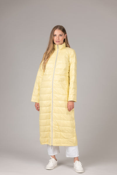 Quilted Nylon Duster Jacket