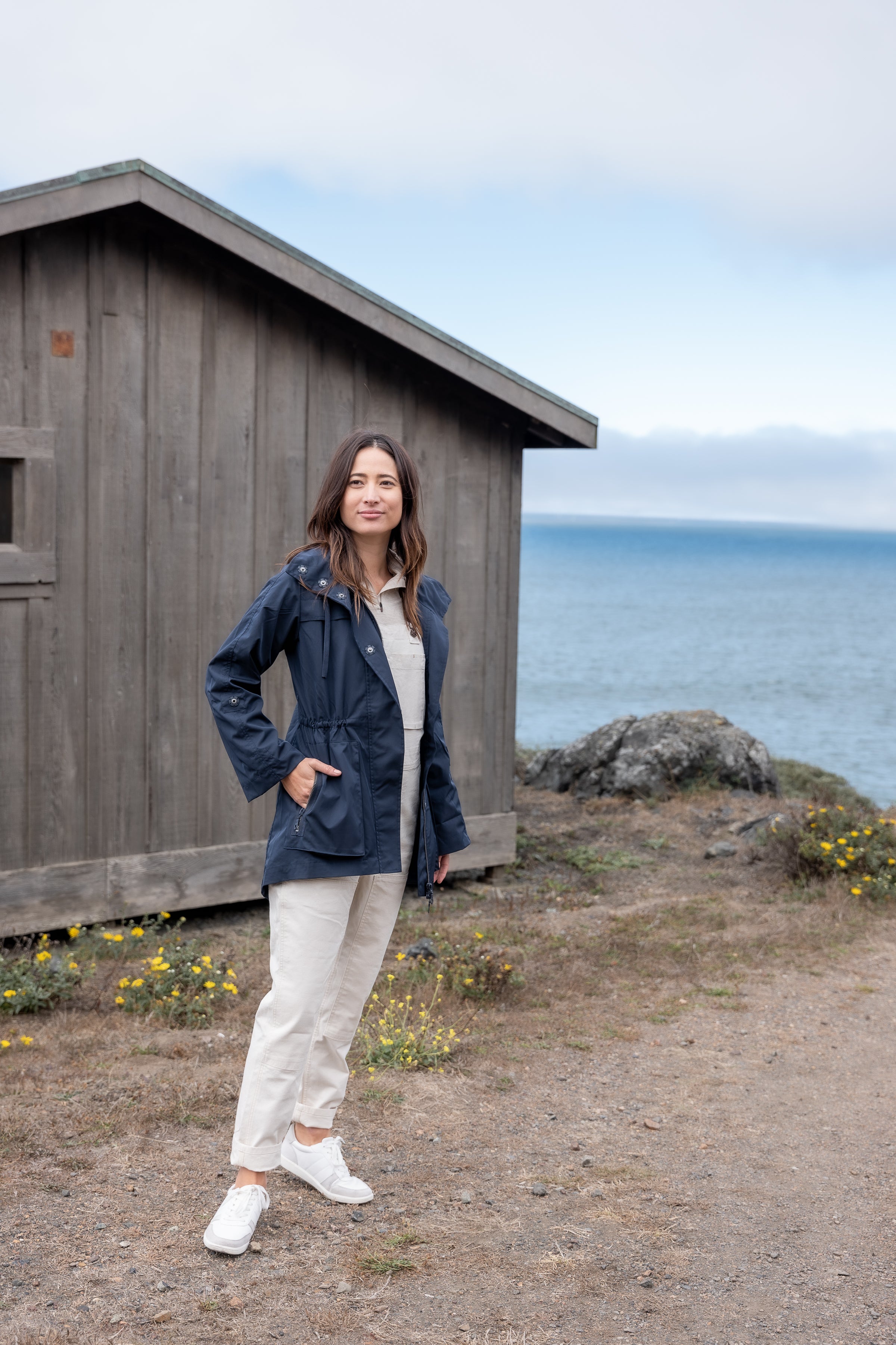 ジャケット・アウター everyone compact anorak navy L The Anorak Jacket in Crinkle Nylon - Women's Anorak – MyAnorak