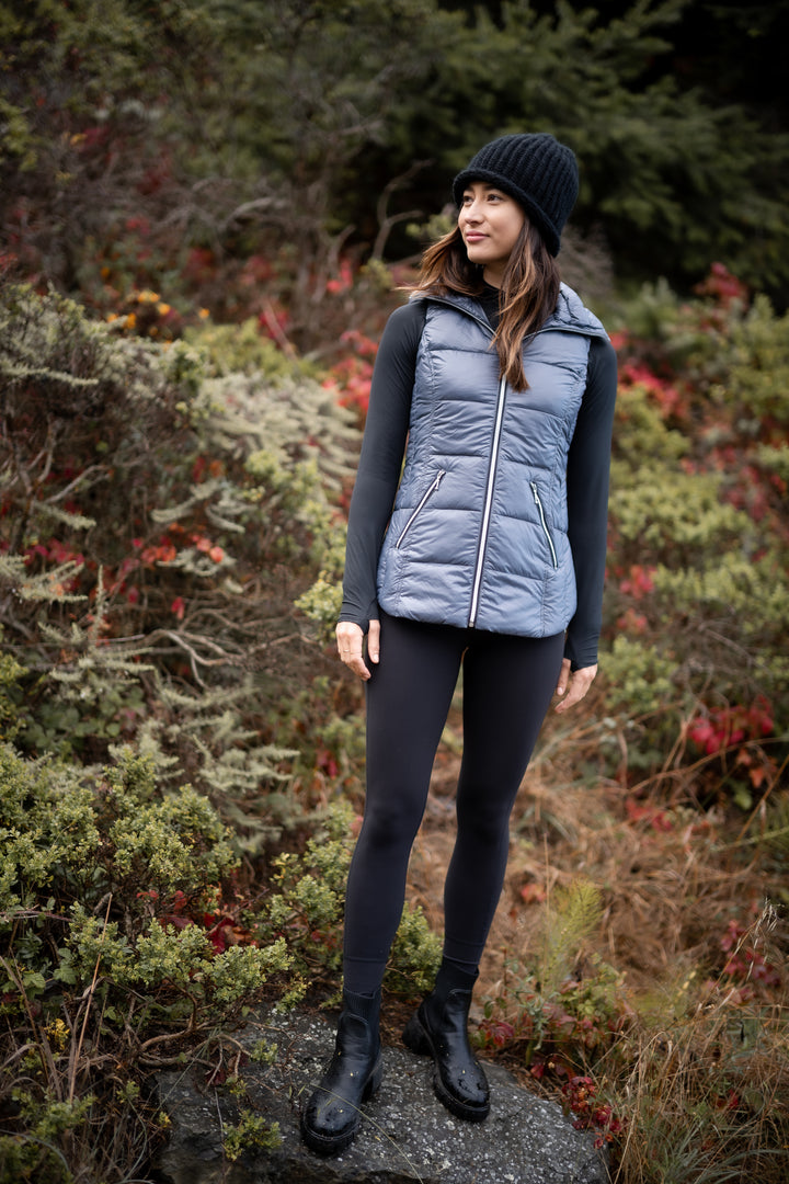 Short Hooded Quilted Vest