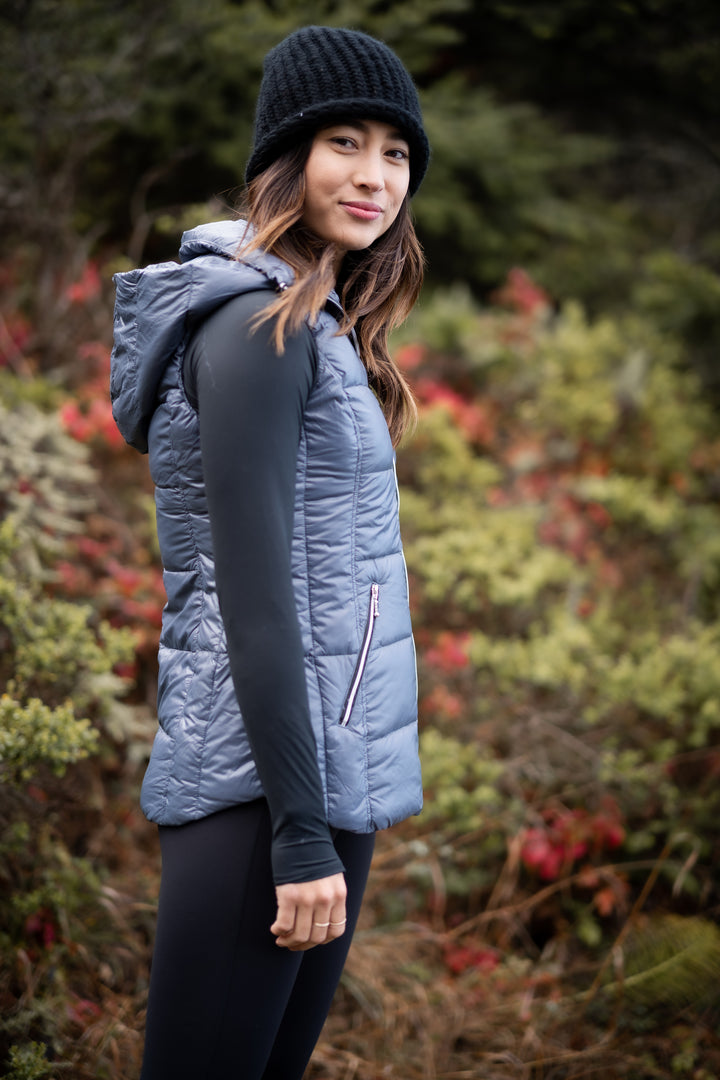 Short Hooded Quilted Vest