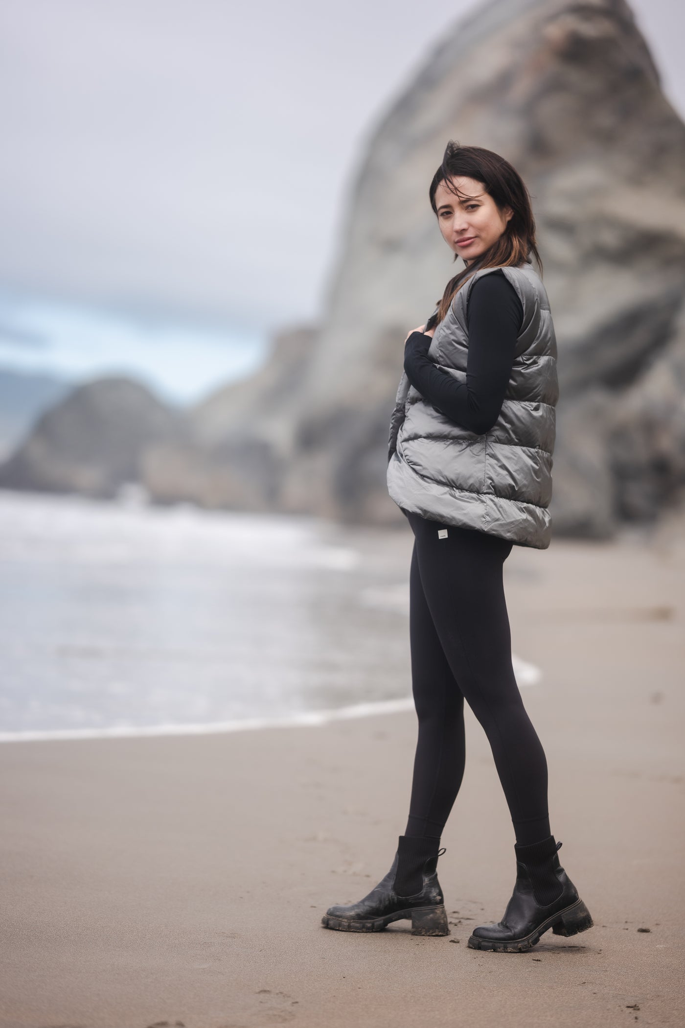 puffer short womens vest