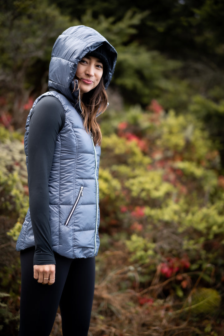 Short Hooded Quilted Vest