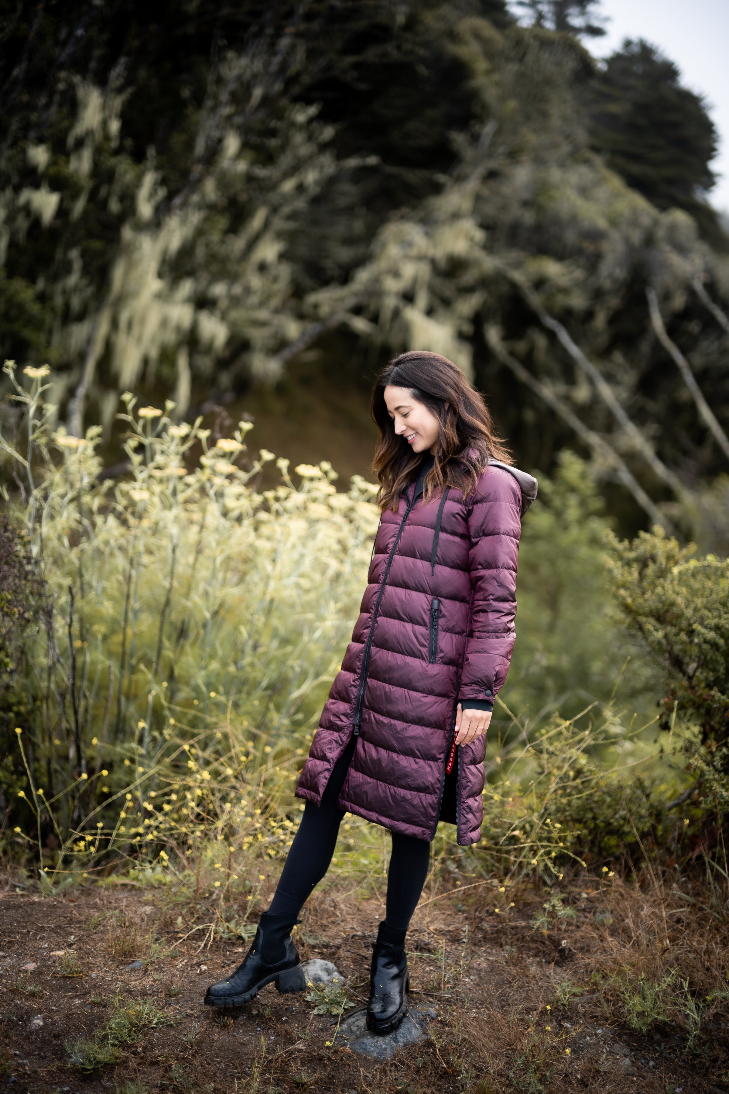 ジャケット・アウター RAINMAKERZEN GARDEN QUILTED HOODED COAT Women's Trench Coat - Quilted Hooded Coat – MyAnorak