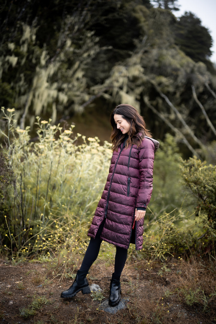 Quilted Hooded Long Puffer Coat