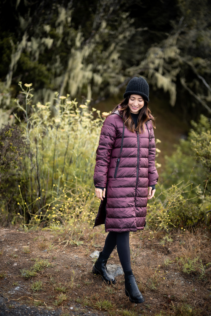 Quilted Hooded Long Puffer Coat